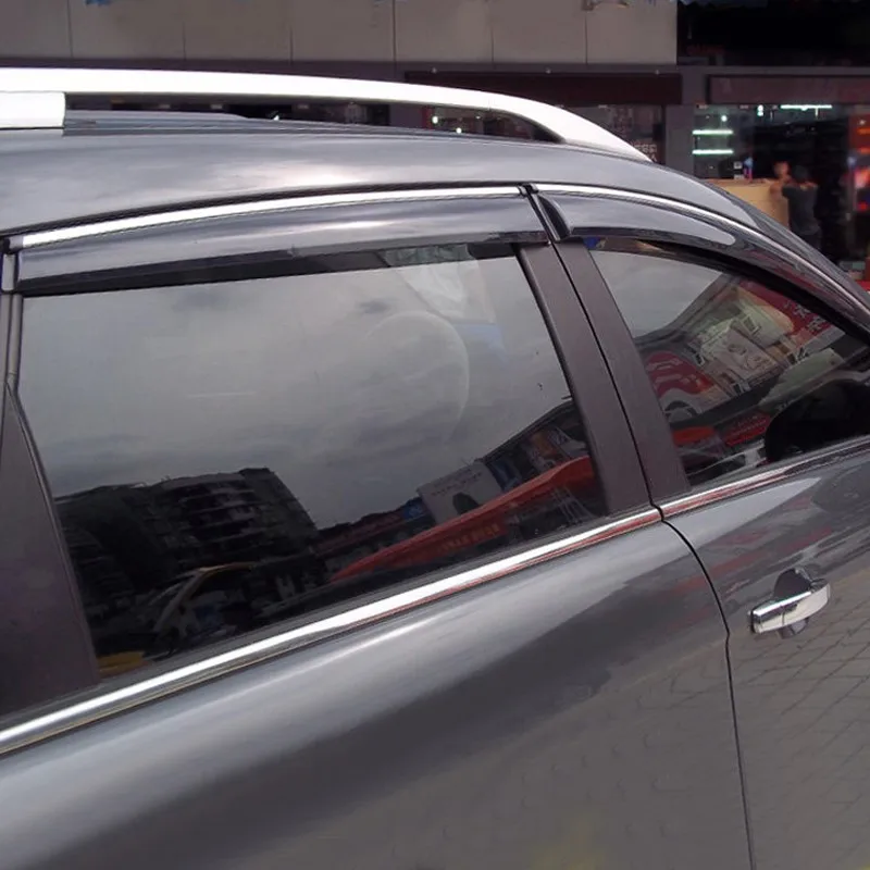 Для Chevrolet Captiva 2010- окна автомобиля козырек гвардии отражатель солнце дождь щит крышка с глянцевой бар отделкой 4 шт. стайлинга автомобилей