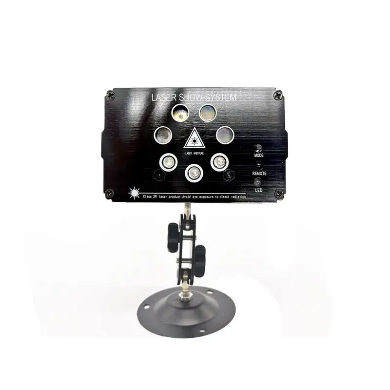 

Mini LED Laser Lights Projector Christmas Decoration Disco Stage Light Sound Control Laser Party Lamp With Remote Control