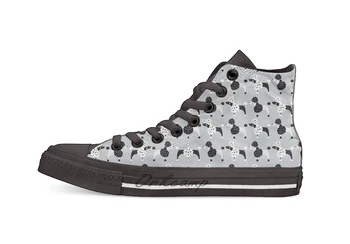 

Poodle Doodle Casual High Top Canvas shoes sneakers Light Walking Shoes