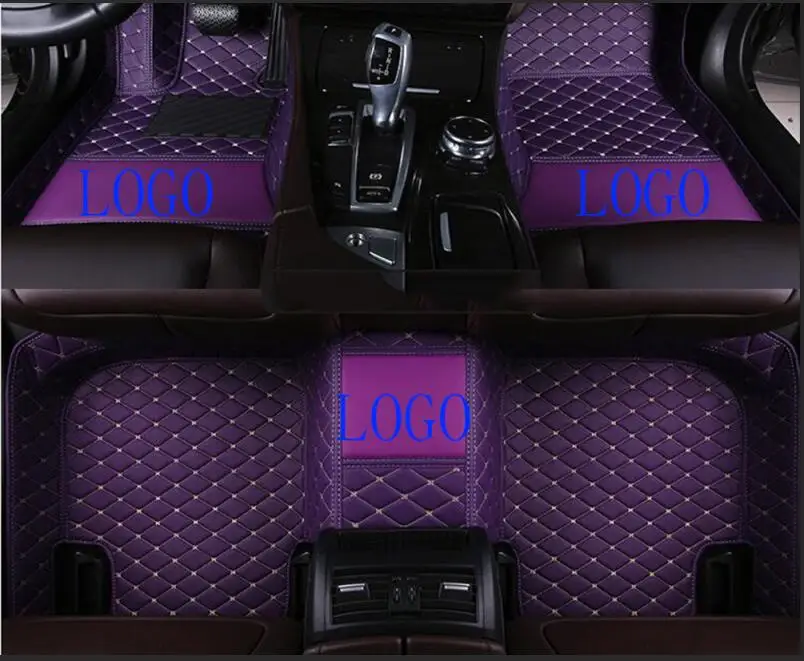 Пользовательские автомобильные коврики роскошные кожаные водонепроницаемые для hyundai Solaris, creta Elantra Santa Fe Tucson Getz Ix25 авто аксессуары