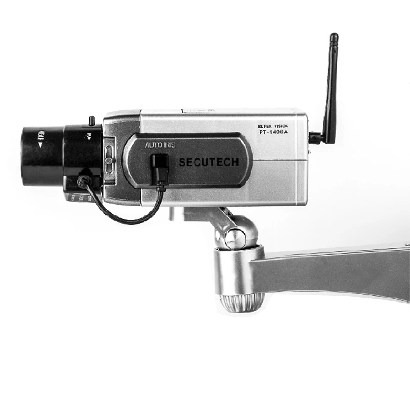 

Wireless 180 Degree Rotate Red LED Simulation CCTV Surveillance IP Camera ABS Anti Theft HD Fake Bullet Camera