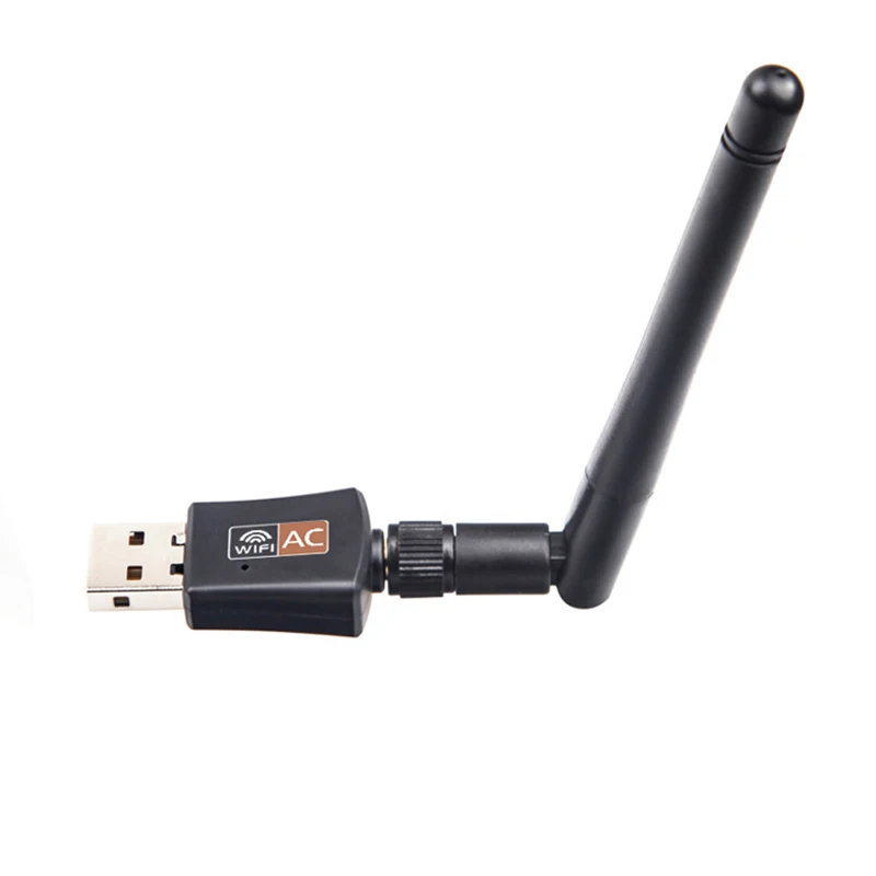 Chielecna 600 Мбит/с 5 ГГц 2,4 ГГц USB адаптер Wi-Fi USB двухдиапазонный RTL8811AU Wifi Антенна Dongle LAN адаптер для настольного компьютера/ноутбука
