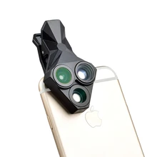Телефон Камера Lentes 3in1 рыбий глаз Fisheye широкоугольный Макро Объективы для samsung S5 S6 S7 S7 S8 края Примечание сотового телефона набор объектива