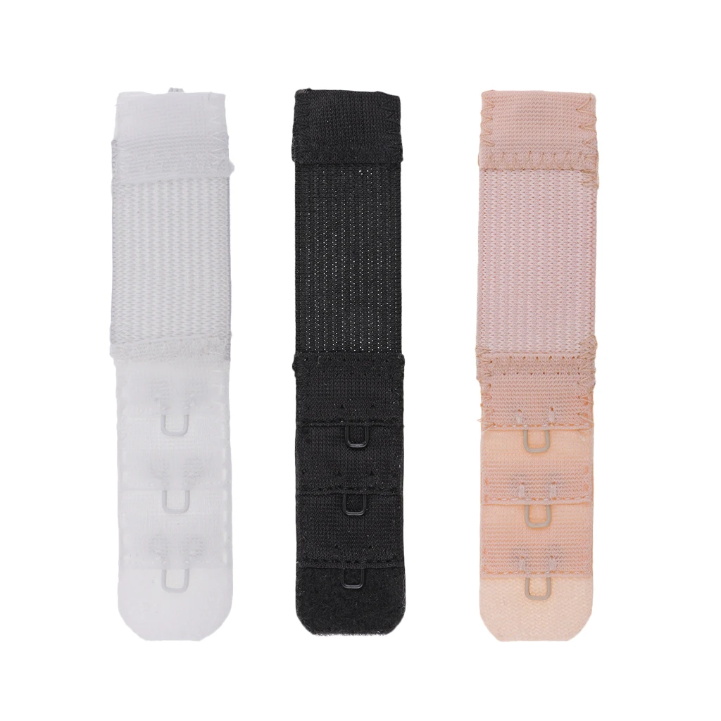 

1 Piece DIY Bra Extender 1 Hook 3 Rows Women's Elastic Stretchy Bra Strap Extension Ladies Bra Accessories