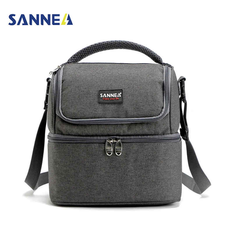 SANNE 7L Double Decker Cooler font b Lunch b font font b Bags b font Insulated