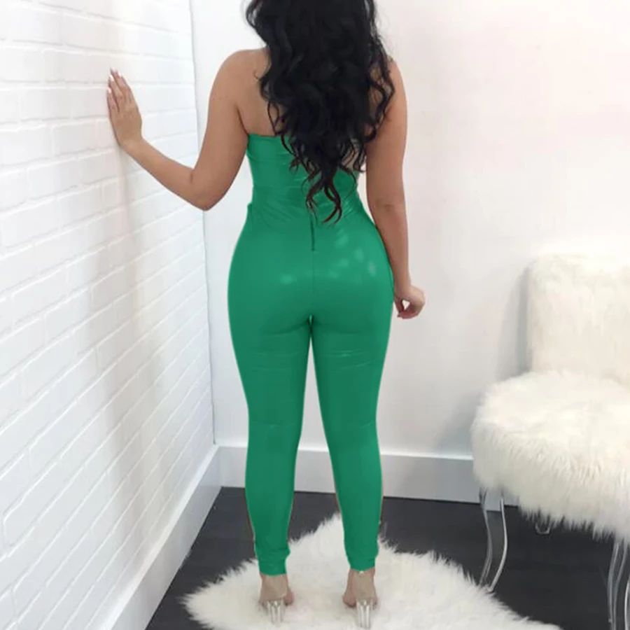 New Summer Women Jumpsuit Elegant Shining Sexy Lace Up Backless Sleeveless Chain Celebrity Night Club Party Jumpsuits Rompers New Summer Women Jumpsuit Elegant Shining Sexy Lace Up Backless Sleeveless Chain Celebrity Night Club Party Jumpsuits Rompers