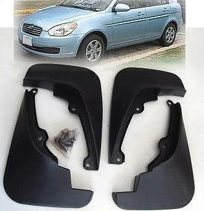 

Automotive 4PCS Rear Car accessory Mudguard Mud Flaps Splash Guard Fit For 2006 2007 2008 2009 2010 HYUNDAI ACCENT GLS SALOON Fr