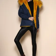 Мужские парки для Для женщин зимние Армейский зеленый ватные пальто большой меховой воротник теплая хлопковая стеганая куртка Верхняя одежда Зимняя одежда для малышек бренд