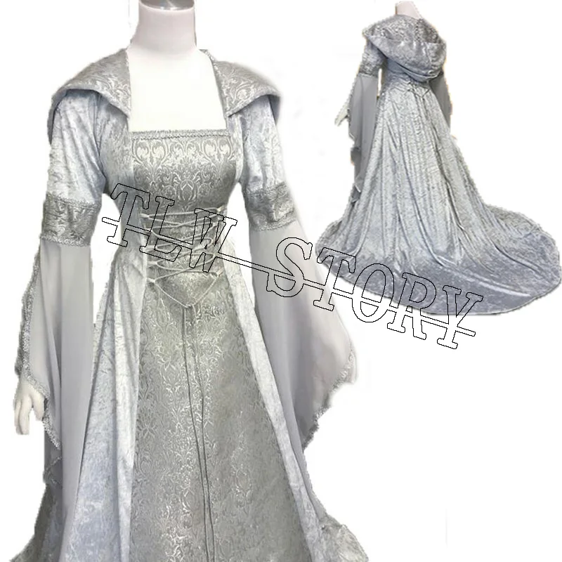 

S-XXXXXL Renaissance Medieval Costume Princess Victorian Women Vintage Hooded Dress Gothic Halloween Costume Cosplay Clothes