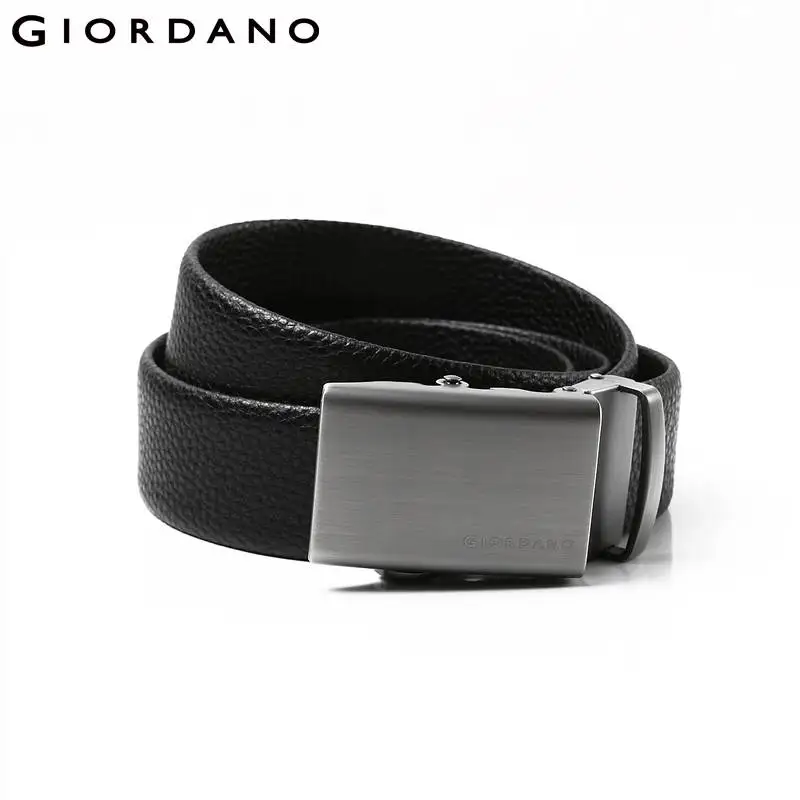 Giordano 2-х слойный кожаный ремень с автоматической пряжкой,данная модель ремня имеет два варианта окраса пряжки
