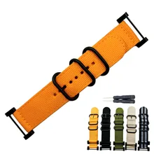 Ремешок для часов 24 мм ширина военный цвет на открытом воздухе ремешок для часов замененный нейлон с разъемом linker для rangeridgealway North Edge