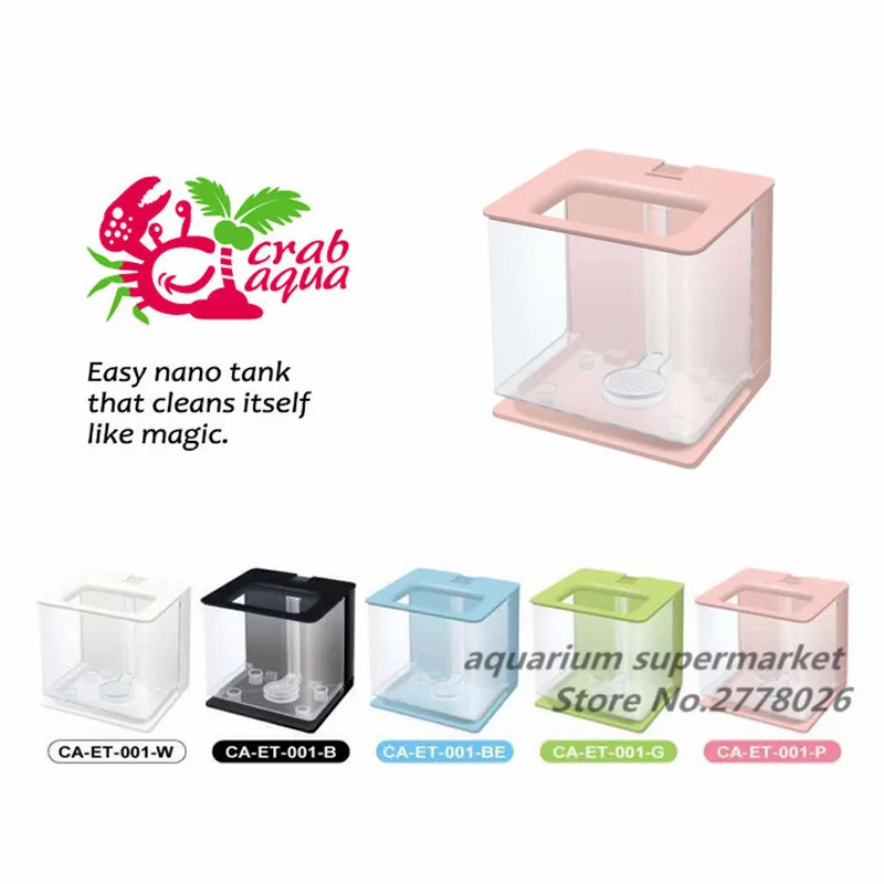 

Taiwan small crab automatic filter small fish tank mini acrylic fish tank lazy fish tank free water small fish tank