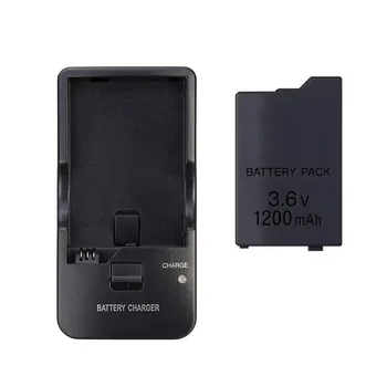 

3.6V 1200mAh Rechargeable Battery Power Pack Replacement + Desktop Dock Charger For Sony PlayStation PSP 2000 3000 Game Console
