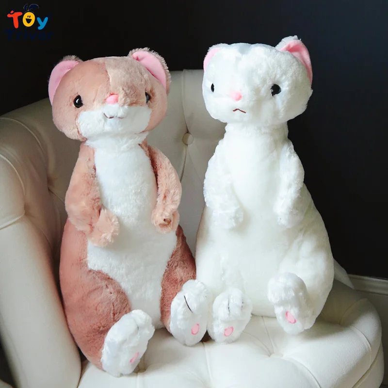 

50cm Plush Ferrets Toy Cartoon Mustela Putorius Furo Dolls Simulation Animals Children Birthday Gift Home Decor Triver