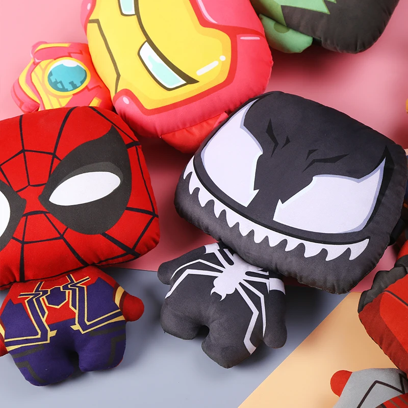 Best marvel cartoon avengers Thanos Venom cute 3D soft car headrest pillows for the neck support seat head rest pillow accessories