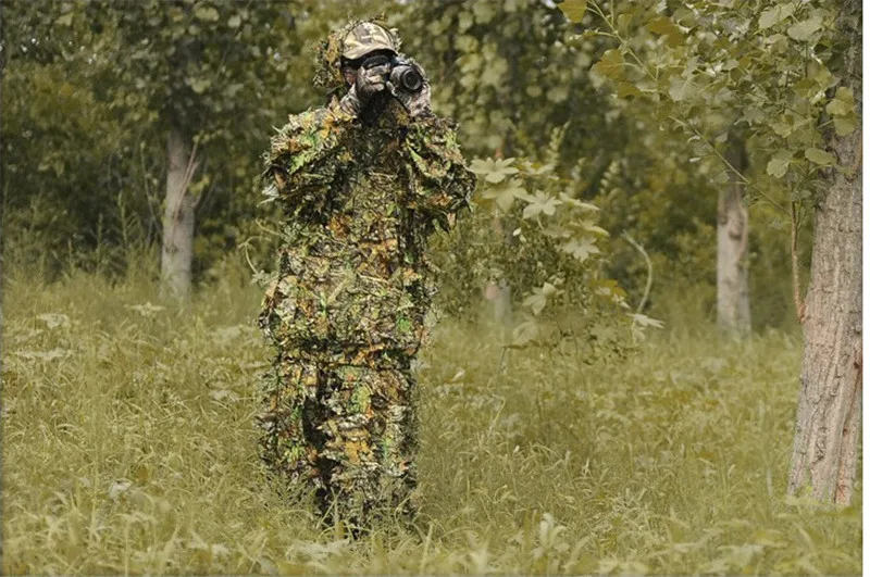 Охотничий костюм, тактическая камуфляжная одежда CS 3D, бионическая тренировочная форма, военная, Yowie, снайперская, плащ, стрельба, фотография, ткань