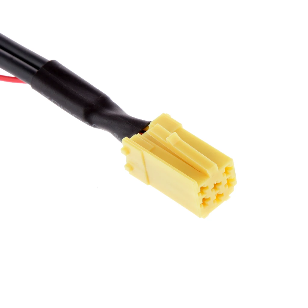Mini 6 Pin ISO Adapter Aux Line Out 4 Chinch Cabel 4 RCA Plug for VW Seat