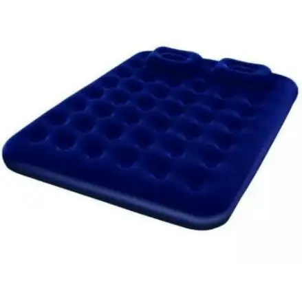 Navy Blue 2-3 Person Indoor Inflatable Mattress Family Park Car Sex Bed Outdoor Camping Picnic Mat Air With Pillow Cushion With Hand Pump - Цвет: Navy Blue