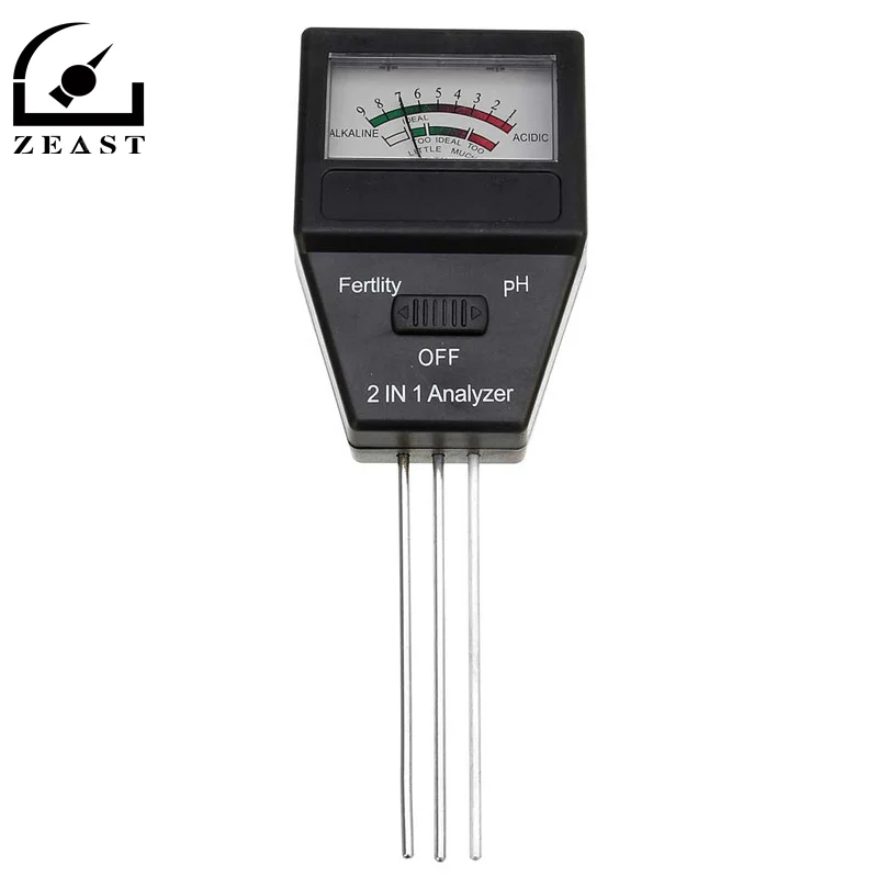 

2 in 1 Gardening Tools Soil PH Meter And Fertlity Tester With 3 Probes Ideal Instrument For Gardening Outdoor House Plants