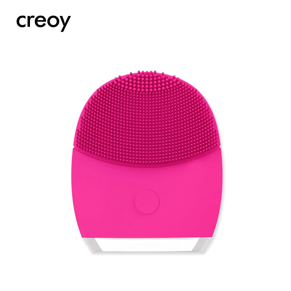 CREOY высокочастотная электрическая силиконовая Очищающая щетка для лица Sonic