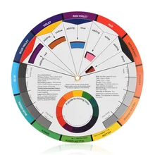 Гелевая палитра для татуировок, цветные колеса, салон, 360 градусов, инструмент, профессиональный пигмент, портативная бумажная карта, для смешивания ногтей, роторный мини