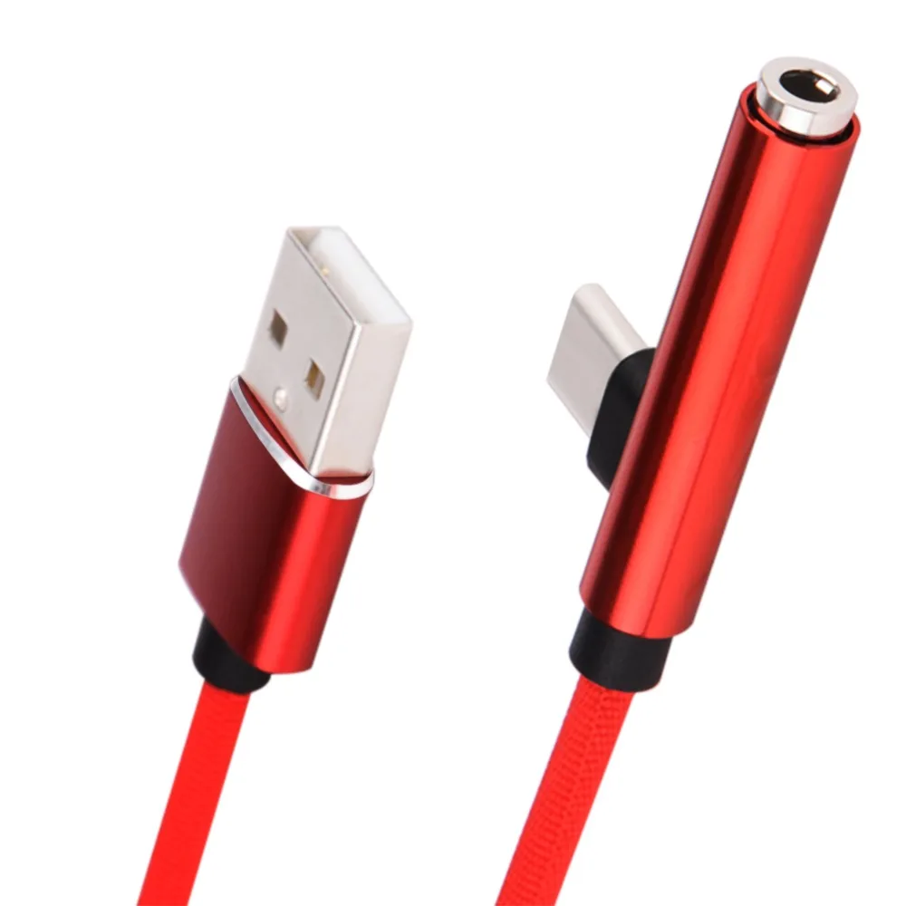 1 м смарт-устройство кабель для передачи данных USB 2 в 1 тип-c 3,5 мм аудио кабель USB к тип-c Jack видео аудио линия передачи данных