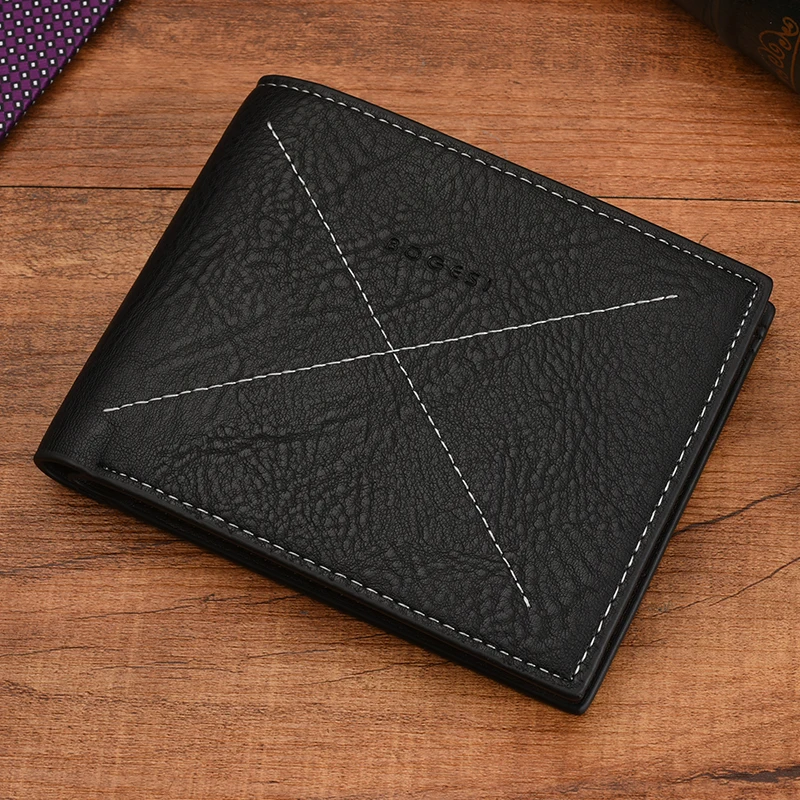 2017 Men Wallets Brand PU Leather Wallet Men Card Holder With Photo