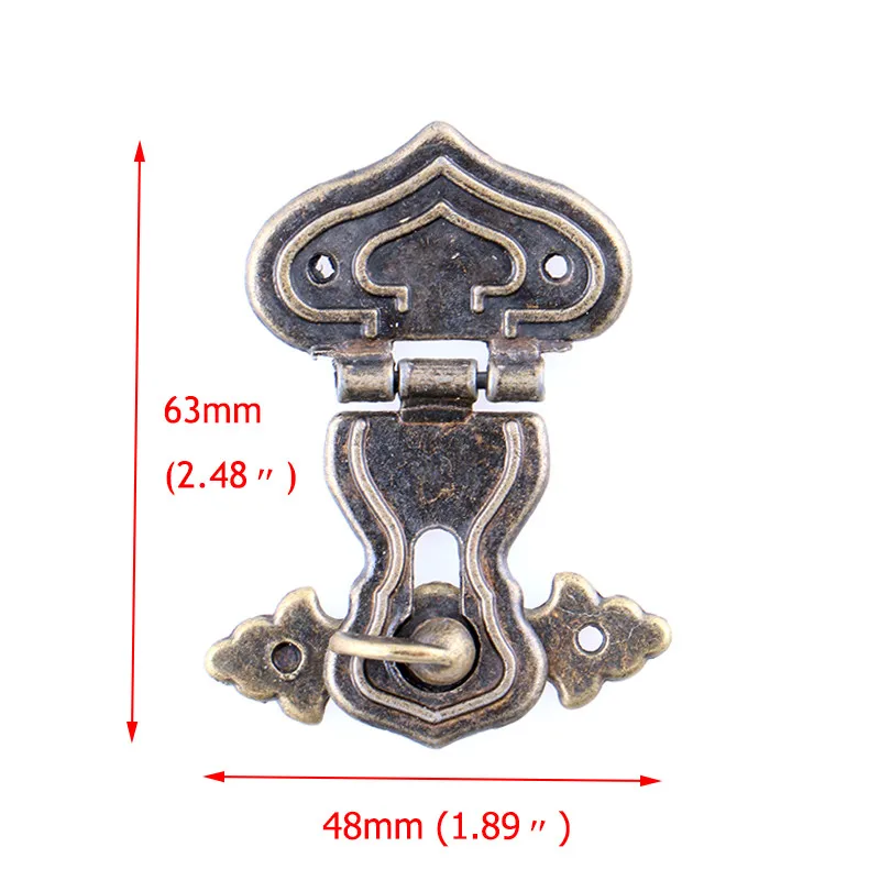 2 шт. NAIERDI Spade Дизайн Античная бронза Засов защелка ювелирный замок для деревянного ящика Шкаф Пряжка Чехол с замками ручка фурнитура