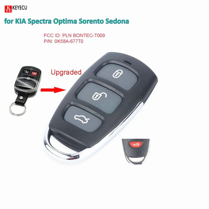 Keyecu Smart DIY усовершенствованный дистанционный автомобильный брелок для KIA Spectra Optima