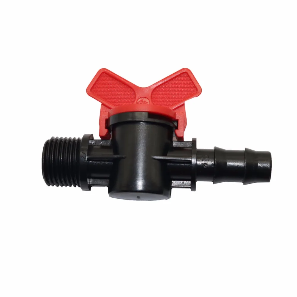 50 pcs G 1/2" to DN16 Hose Pipe Tube Valve Male Thread By pass Switch