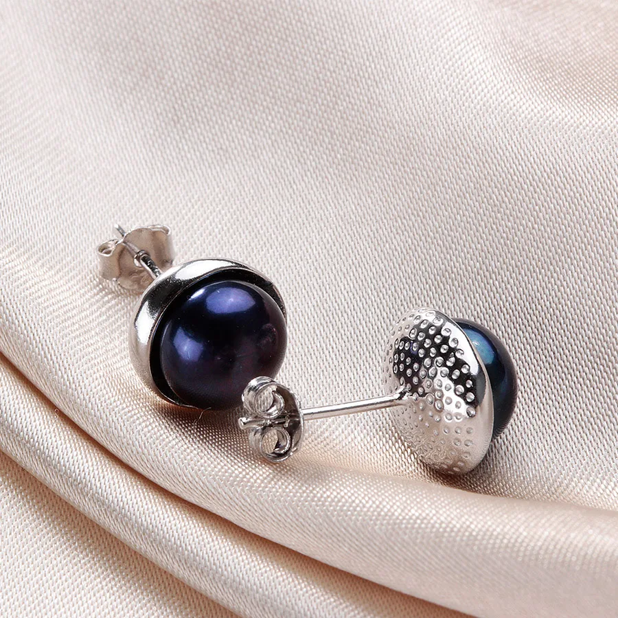 Lindo высокое качество 925 стерлингового серебра 5A натуральный пресноводный жемчуг ювелирные наборы для женщин модные свадебные серьги+ кулон