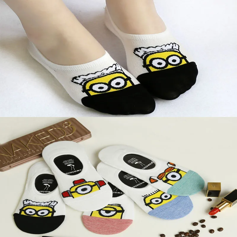 

Factory store wholesale price minions socks candy color cartoon socks super cute funny socks brand new minions socks