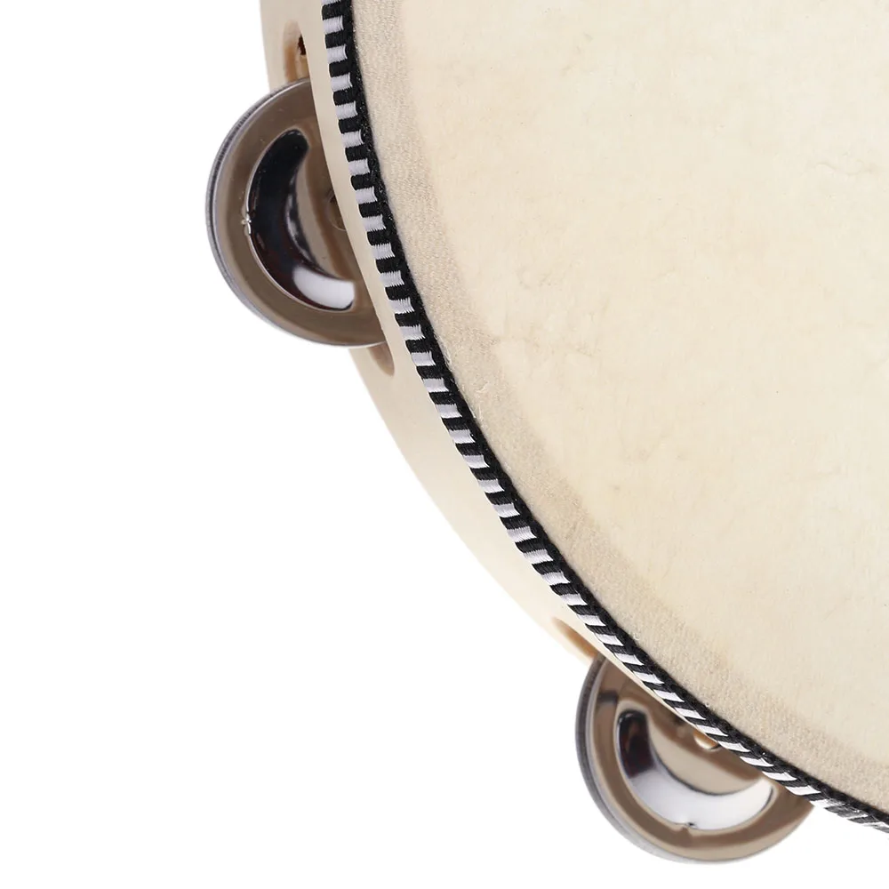 1" ручной Тамбурин барабан колокольчик БЕРЕЗЫ металлические джинглы ударный музыкальный образовательный инструмент для вечерние детские игры