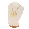 Nouvelle mode couleur or Punk longue chaîne Hiphop aigle femmes collier bijoux égyptien à la mode croix ange Isis pendentif collier ► Photo 2/6