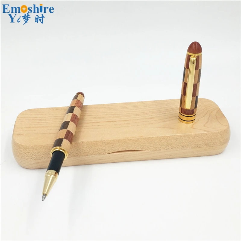 Emoshire Mosaic Signature Pen Fine Set Mahogany Gel Pen Campus Chinese Style Creative Gift Customization (10)