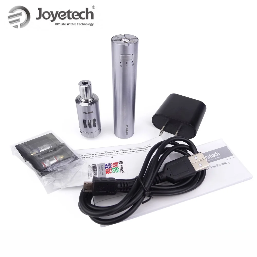 

Original Joyetech eGo ONE CT Standard Temperature Control Kit 1100mAh 0.2/0.4ohm Coil Ejuice Cigarette