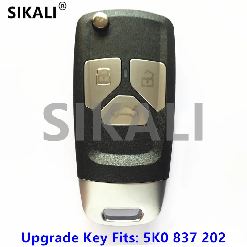 Обновленный дистанционный ключ SIKALI для VW/VOLKSWAGEN 5K0837202 дверной замок