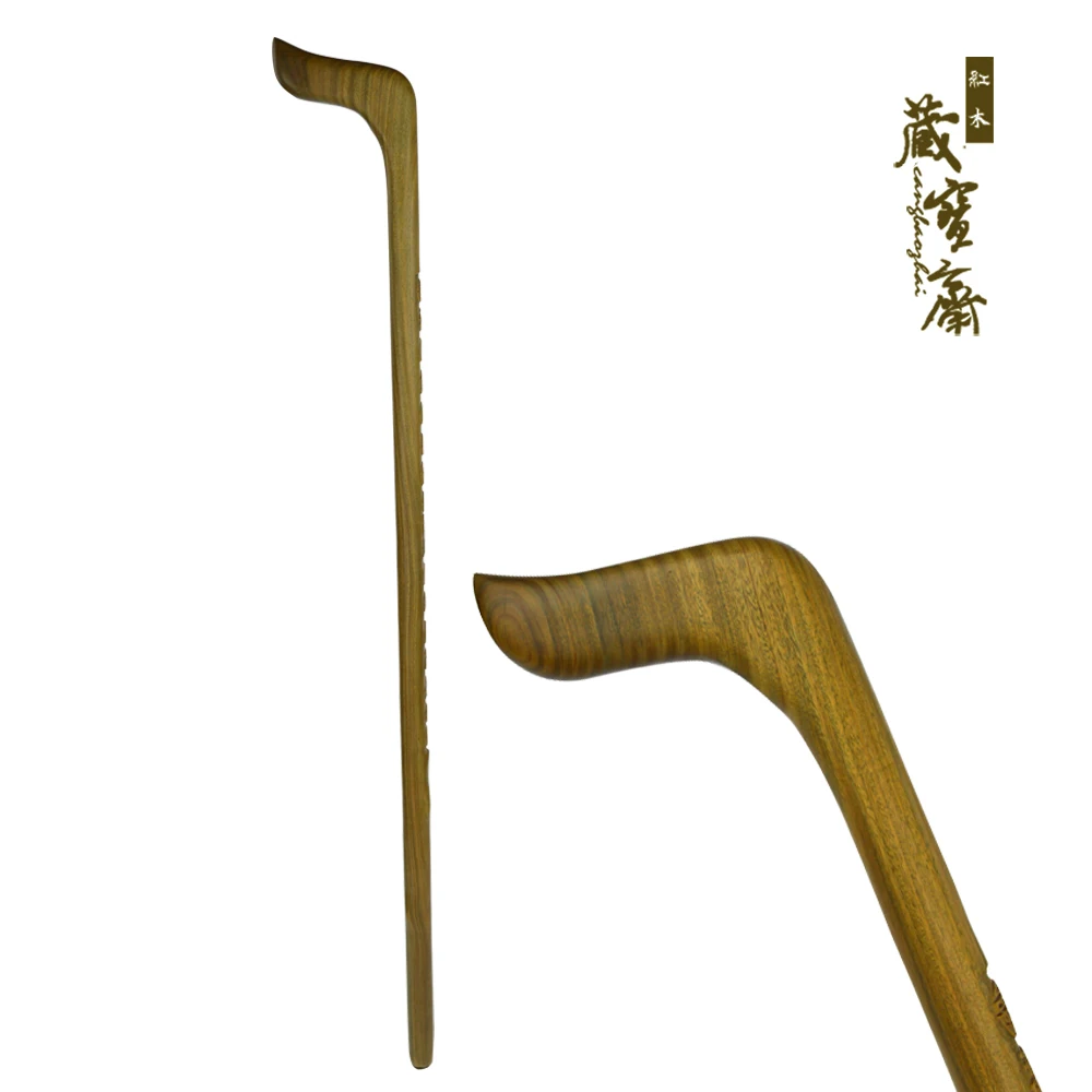 Mahogany wood stick old green lettering Walker crutches old cane