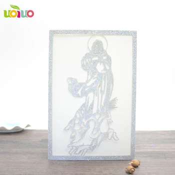 

Silver Elegant glitter laser cut invitation,custom laser cut invitations,Glitter invitation cards wedding invitaitons