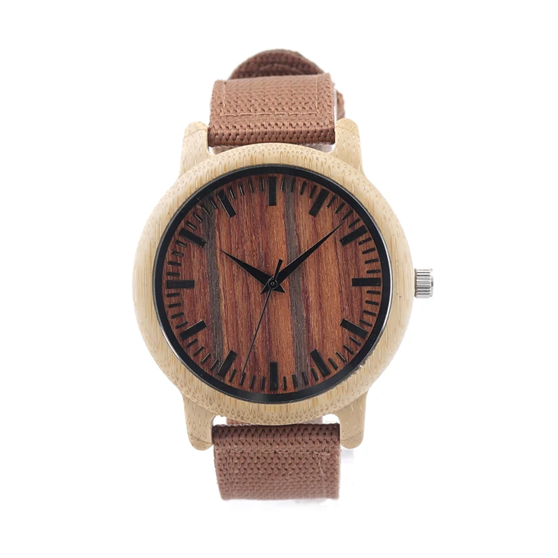 2017 BOBO BIRD Mens Watches Bamboo Watch Luxury Luxury Brand Wristwatches relogio masculino 2035 Quartz Watch for Men C-D10