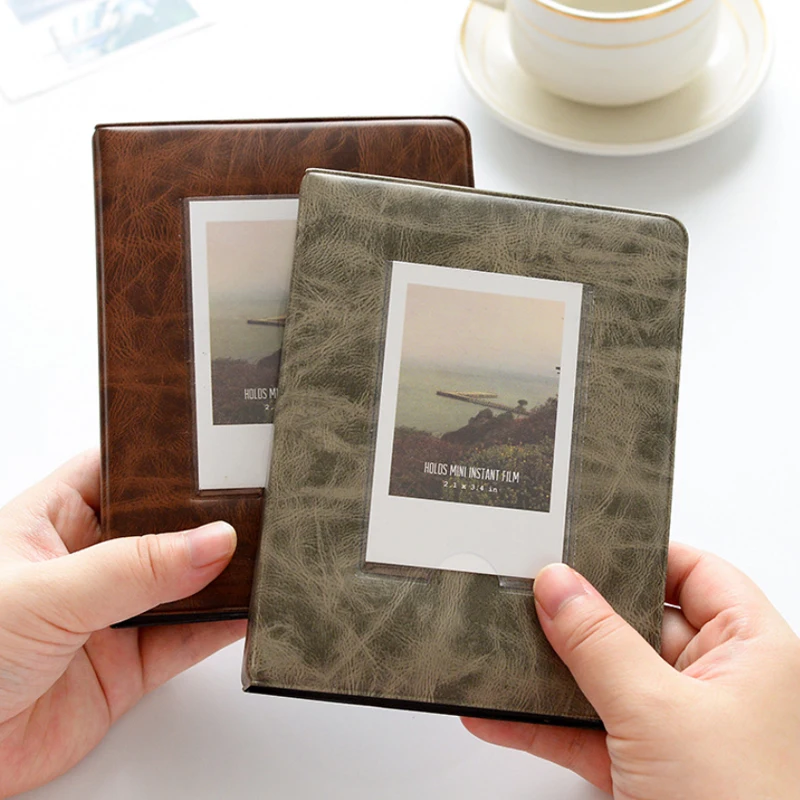 Retro 3 Pollici 64 Tasche Album Di Foto Polaroid Photo Album Di Foto Album Di Foto Mini Istante Di Immagazzinaggio Caso Fuji Instax Mini 9 /8/70/7 S