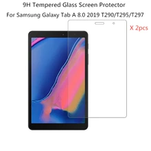 2 шт. закаленное Стекло Экран протектор для Samsung Galaxy Tab A 8,0 T290 T295 T297 SM-T290 SM-T295 Защитная пленка для планшета