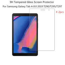 2 шт. закаленное Стекло Экран протектор для Samsung Galaxy Tab A 8,0 2019 T290 T295 T297 SM-T290 SM-T295 Защитная пленка для планшета