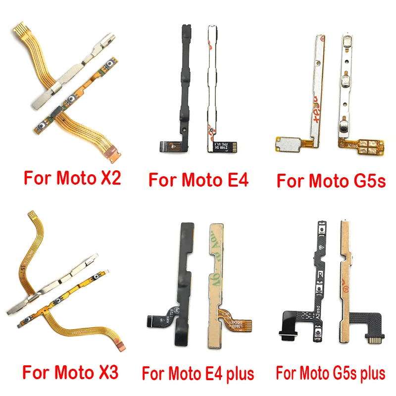 

Power on/off Volume Key Button Flex Cable Ribbon For Motorola Moto G5 G5S G6 E5 G4 Plus Play Board Module
