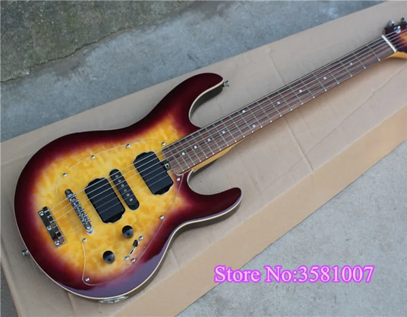 Free Shipping Electric Guitar,Quilted Maple Veneer