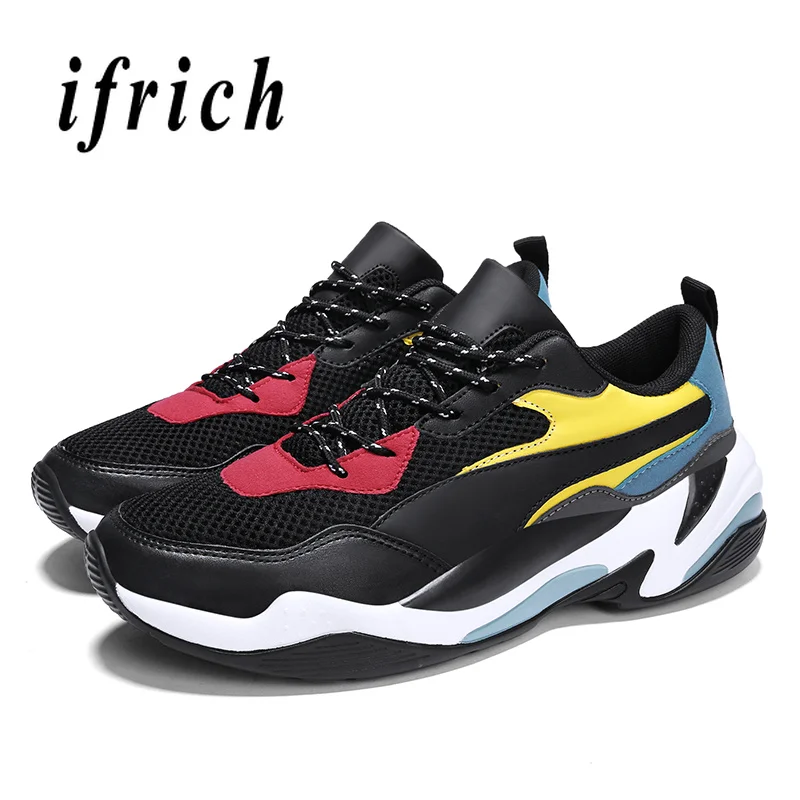 

Man Running Shoes Spring Autumn Mens Gym Trainers Shoes Black Orange Fitness Male Sneakers Breathable Athletic Shoes Men