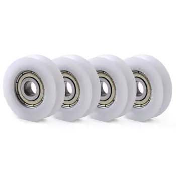 

Fixmee 10 pcs 8*30*12mm Guide Pulley U Nylon plastic Embedded 608 Groove Ball Bearings