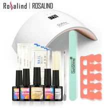 Rosalind New Arrival 10ML UV Gel Kit Soak-off Gel Polish Gel Nail Kit Nail Art Tools Sets Kits SUN9C Manicure Set