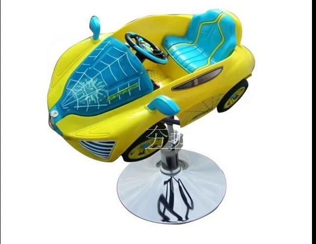 The new children's cartoon haircut chair. Children's music haircut. Children's car barber chair