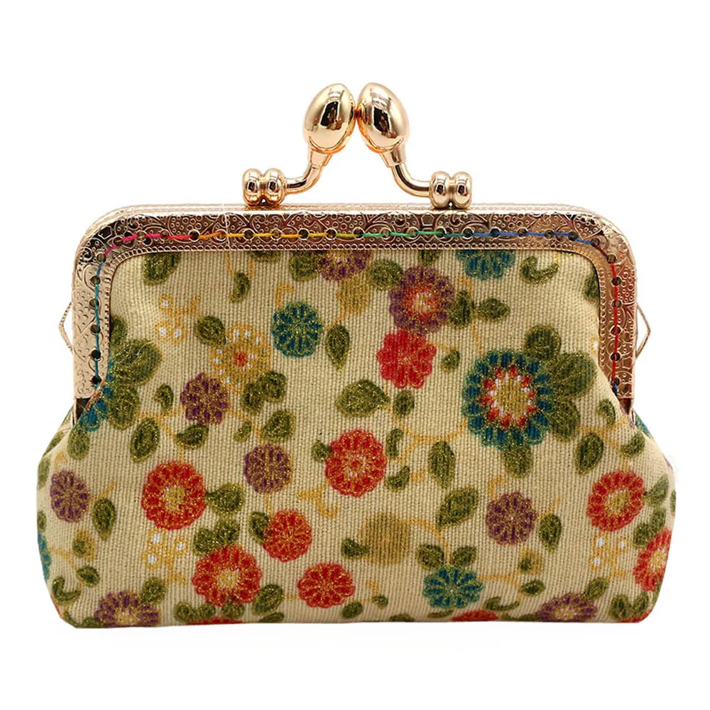 Buy 2017 Women Embroidered mini coin purse Lady Retro